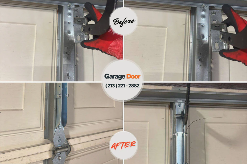 Before and after: garage door repair National Park, NJ